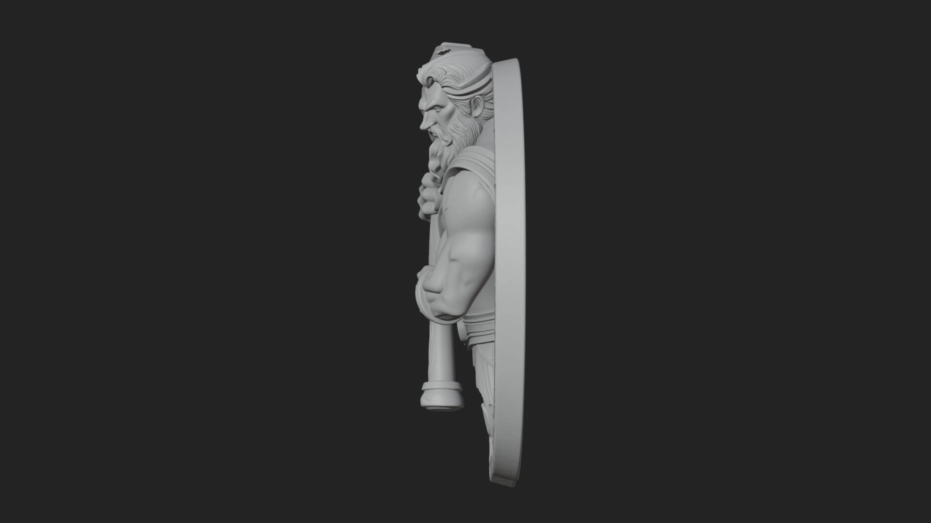 Hephaestus Forge Disc Plaque Design 4 3D Print Model 3D Model