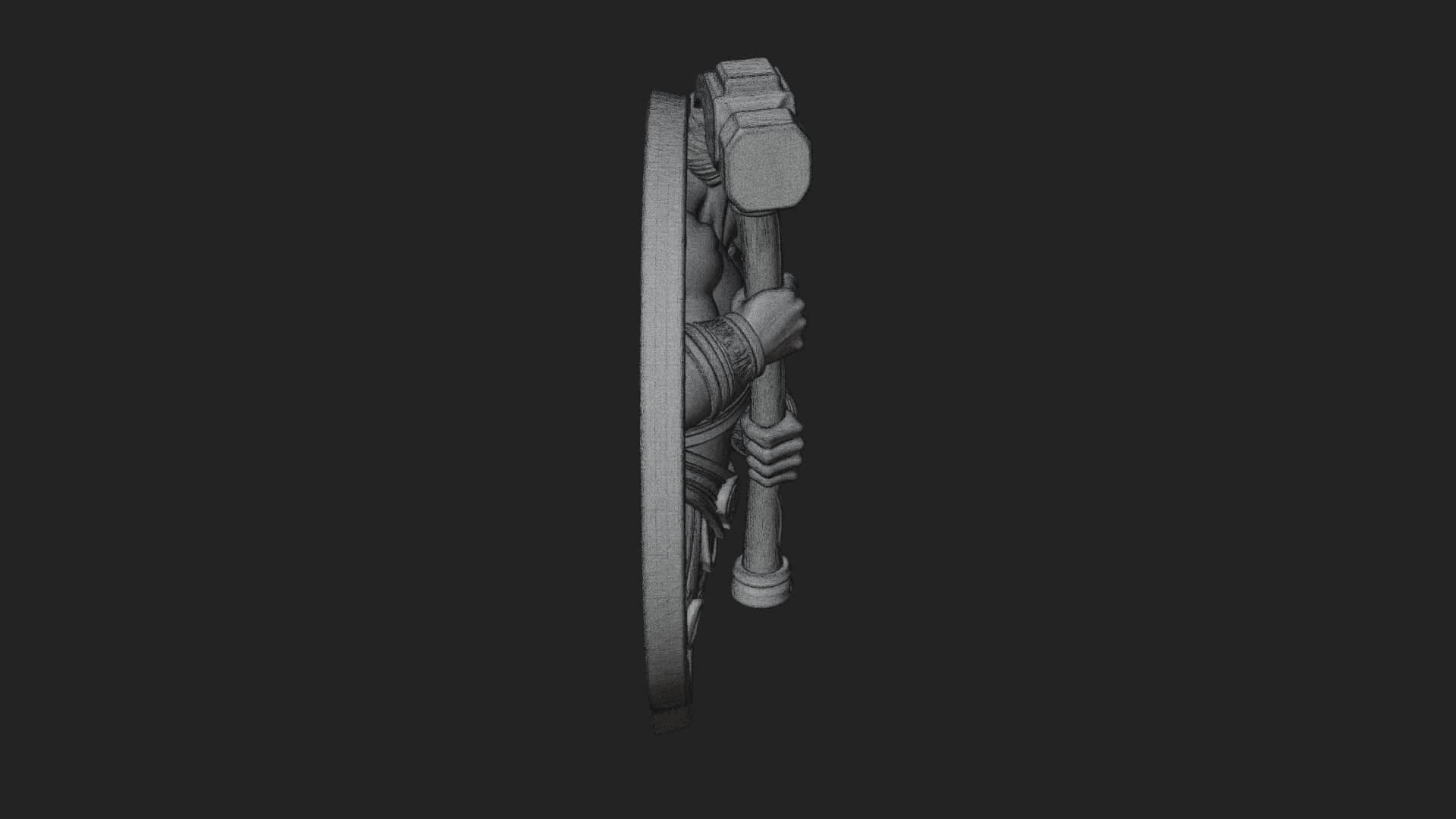 Hephaestus Forge Disc Plaque Design 4 3D Print Model 3D Model