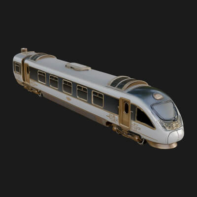 High Speed Train Model Design 10 3D Print Model