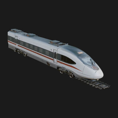 High Speed Train Model Design 13 3D Print Model