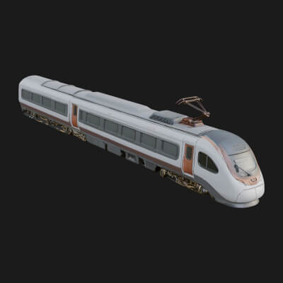 High-Speed Train Model Design 3 3D Print Model