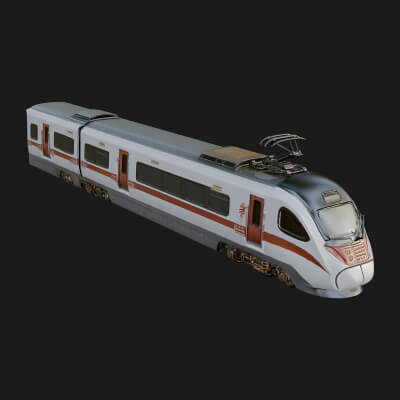 High Speed Train Model Design 5 3D Print Model
