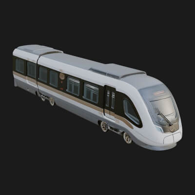 High Speed Train Model Design 6 3D Print Model