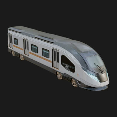 High Speed Train Model Design 9 3D Print Model