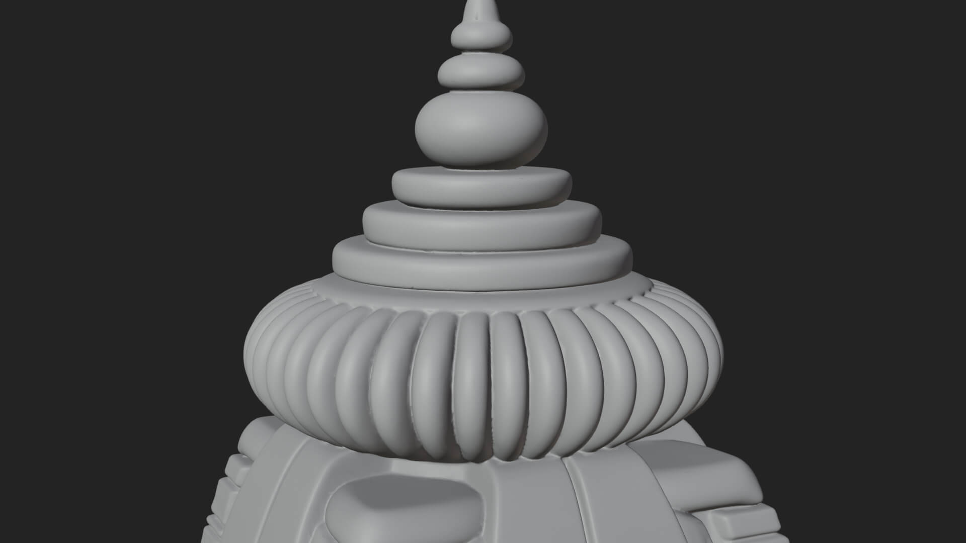 Hindu Shikhara Temple Tower Design 1 3D Print Model 3D Model