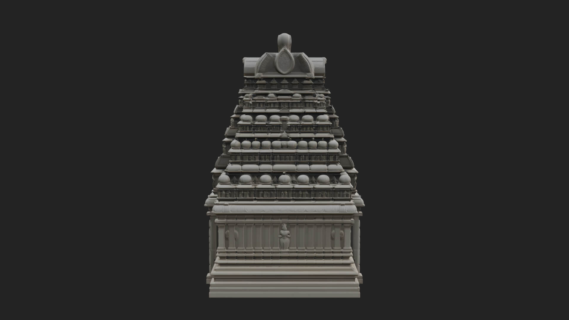 Hindu Shikhara Temple Tower Design 5 3D Print Model 3D Model