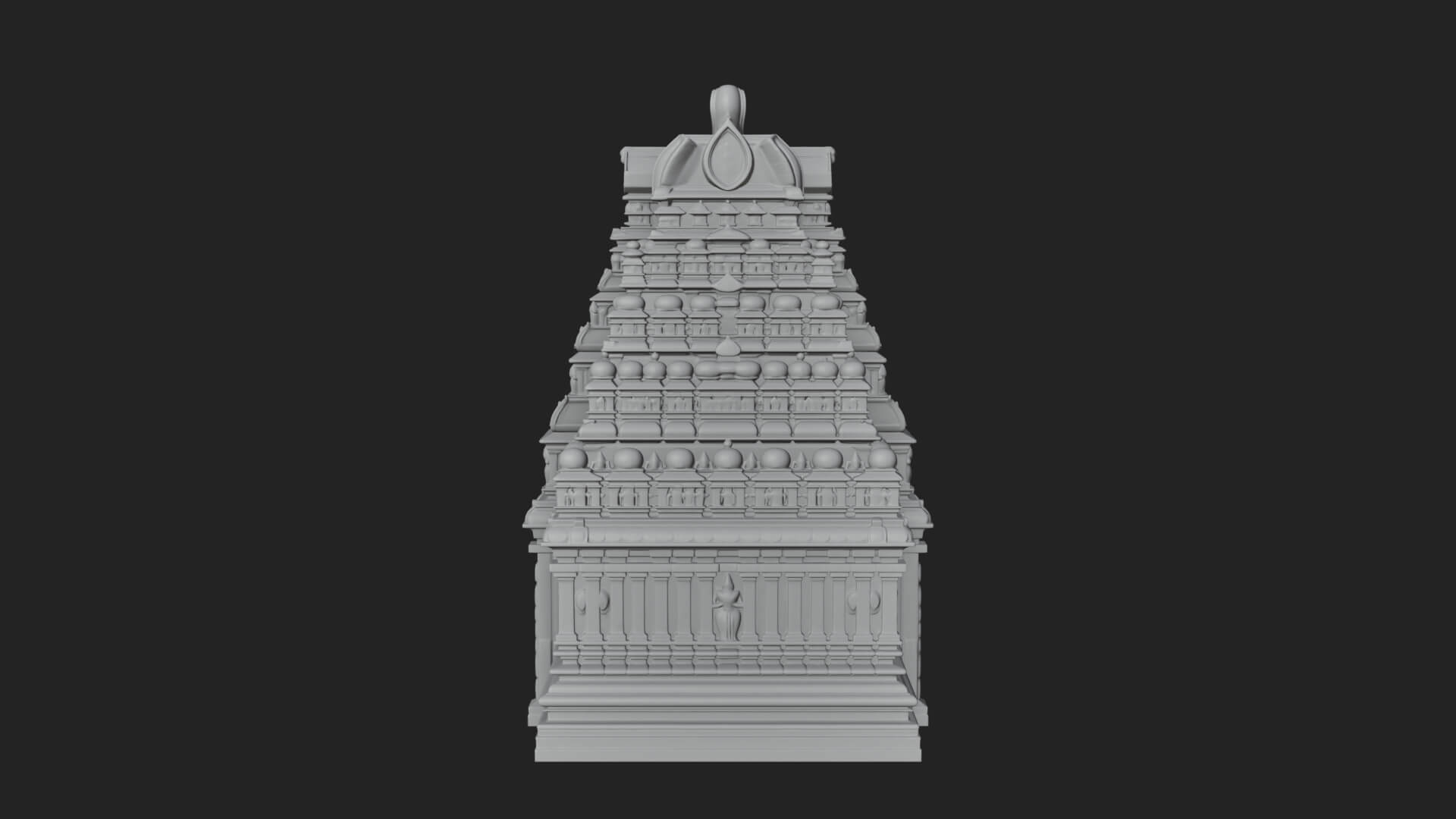 Hindu Shikhara Temple Tower Design 5 3D Print Model 3D Model