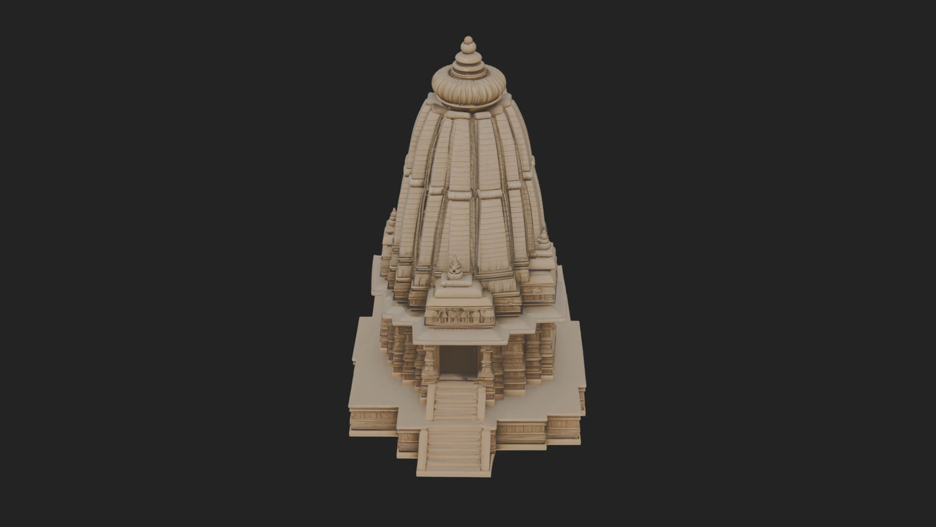Hindu Shikhara Temple Tower Design 6 3D Print Model 3D Model