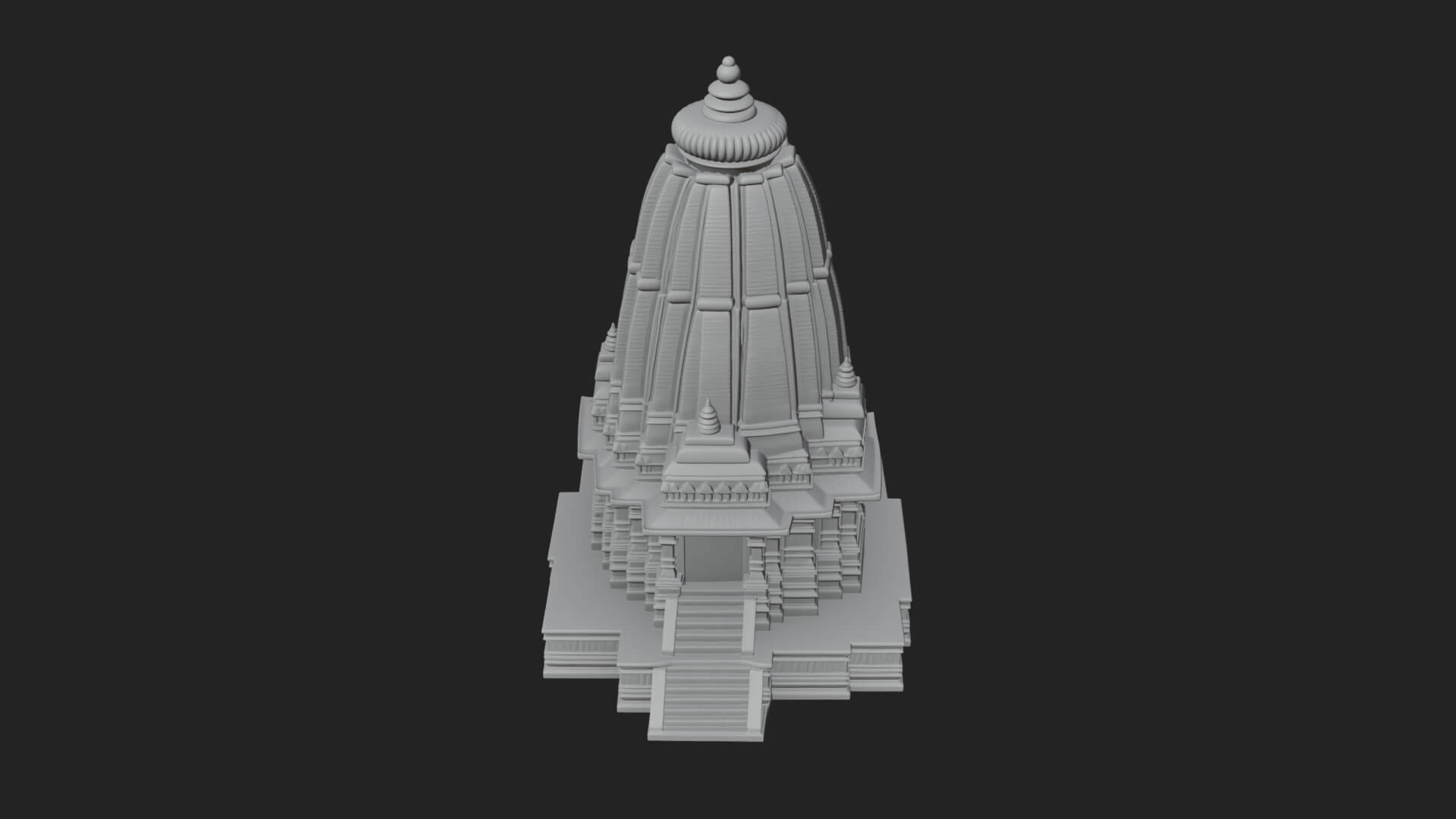 Hindu Shikhara Temple Tower Design 6 3D Print Model 3D Model