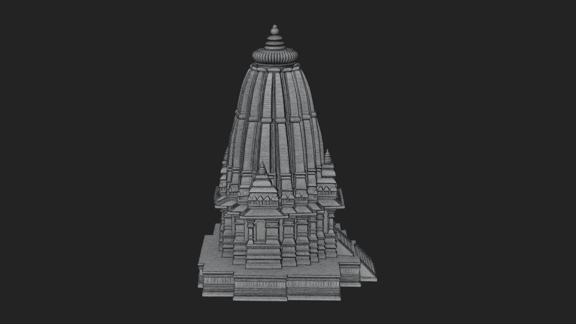 Hindu Shikhara Temple Tower Design 6 3D Print Model 3D Model