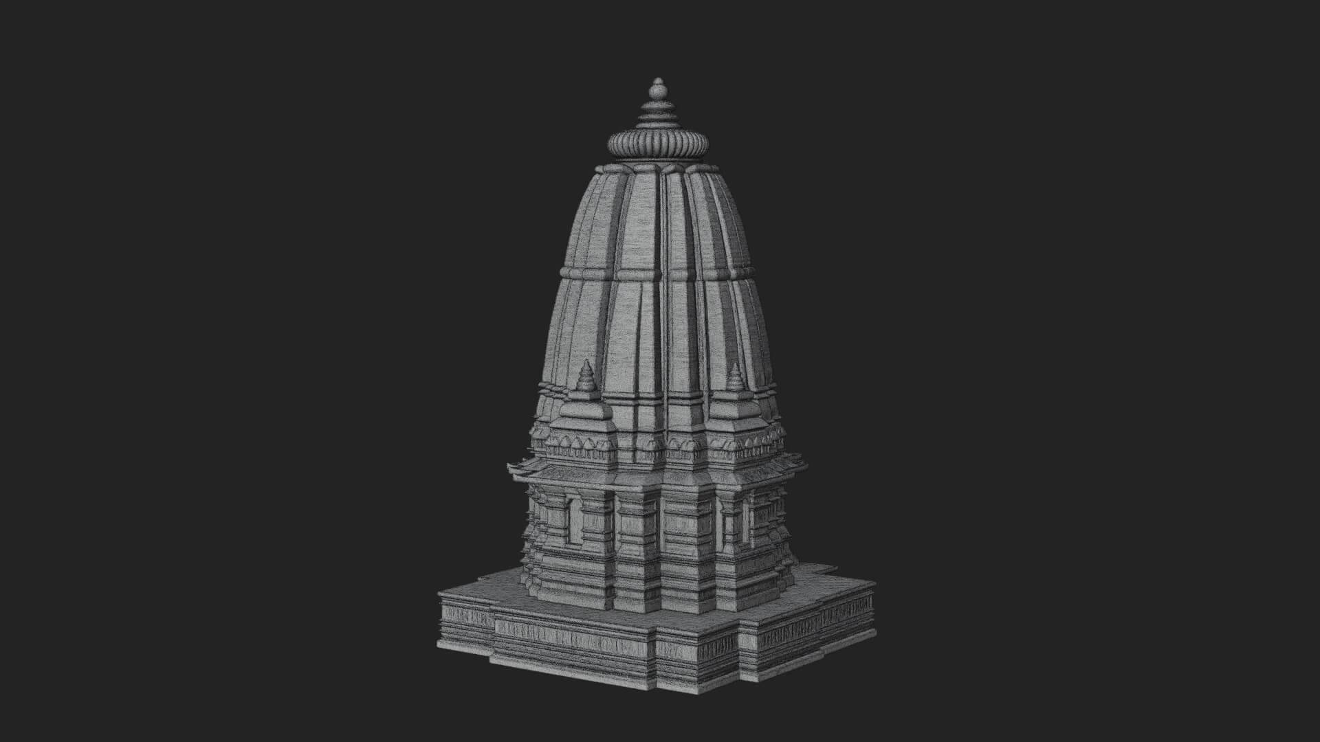 Hindu Shikhara Temple Tower Design 6 3D Print Model 3D Model