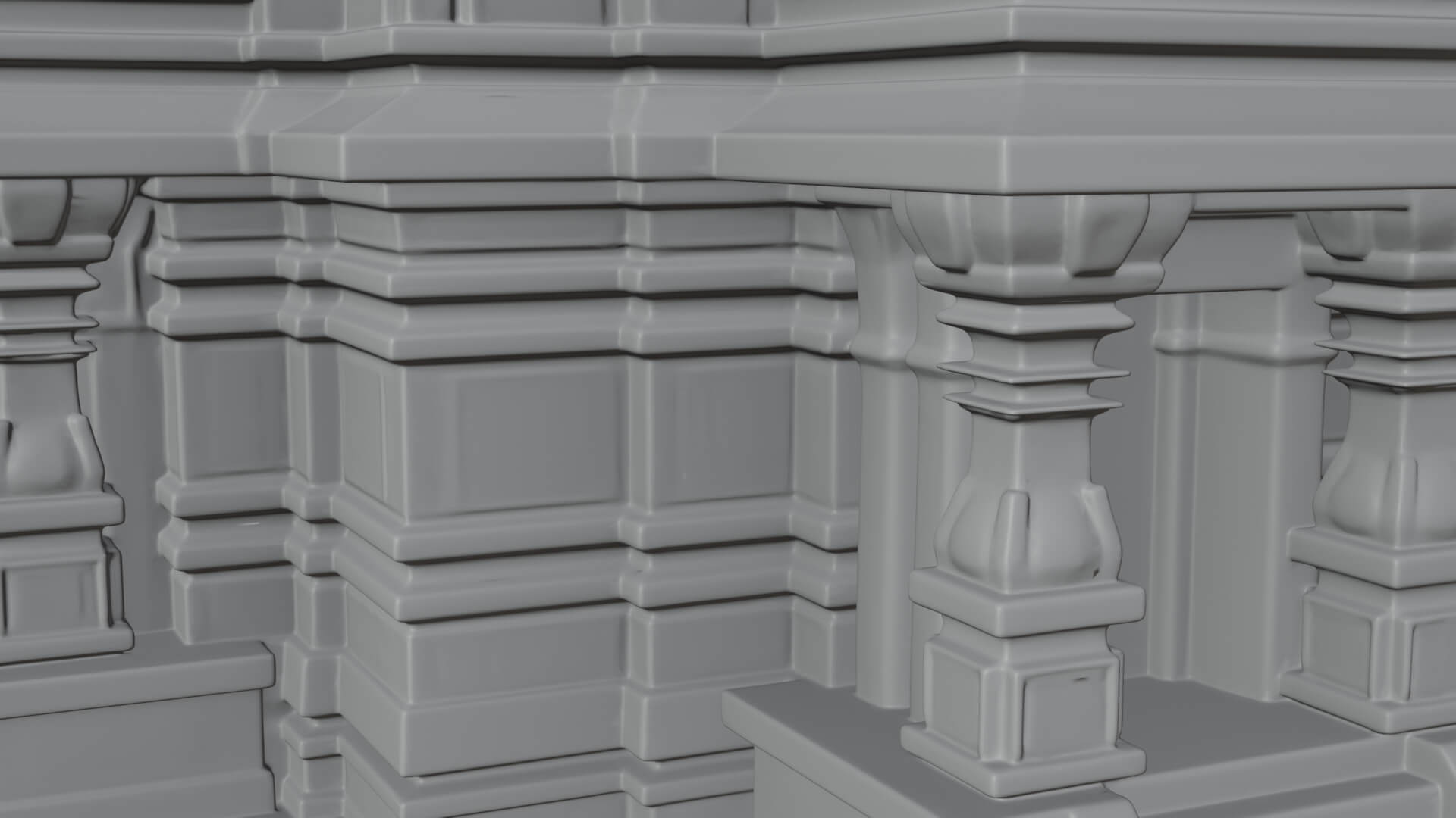 Hindu Shikhara Temple Tower Design 7 3D Print Model 3D Model