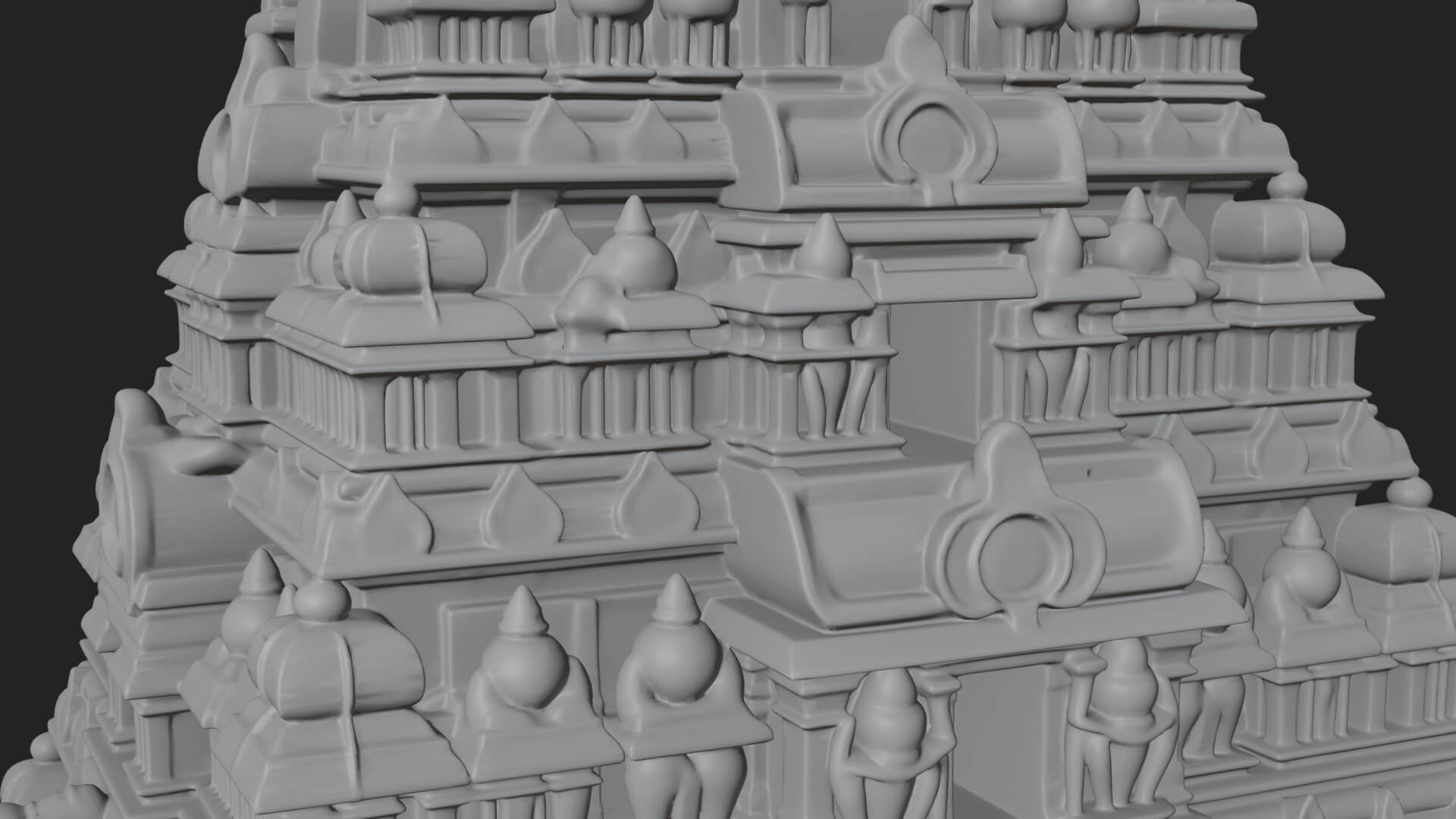Hindu Shikhara Temple Tower Design 8 3D Print Model 3D Model