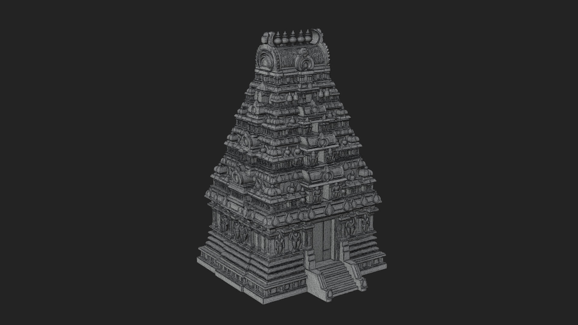 Hindu Shikhara Temple Tower Design 8 3D Print Model 3D Model