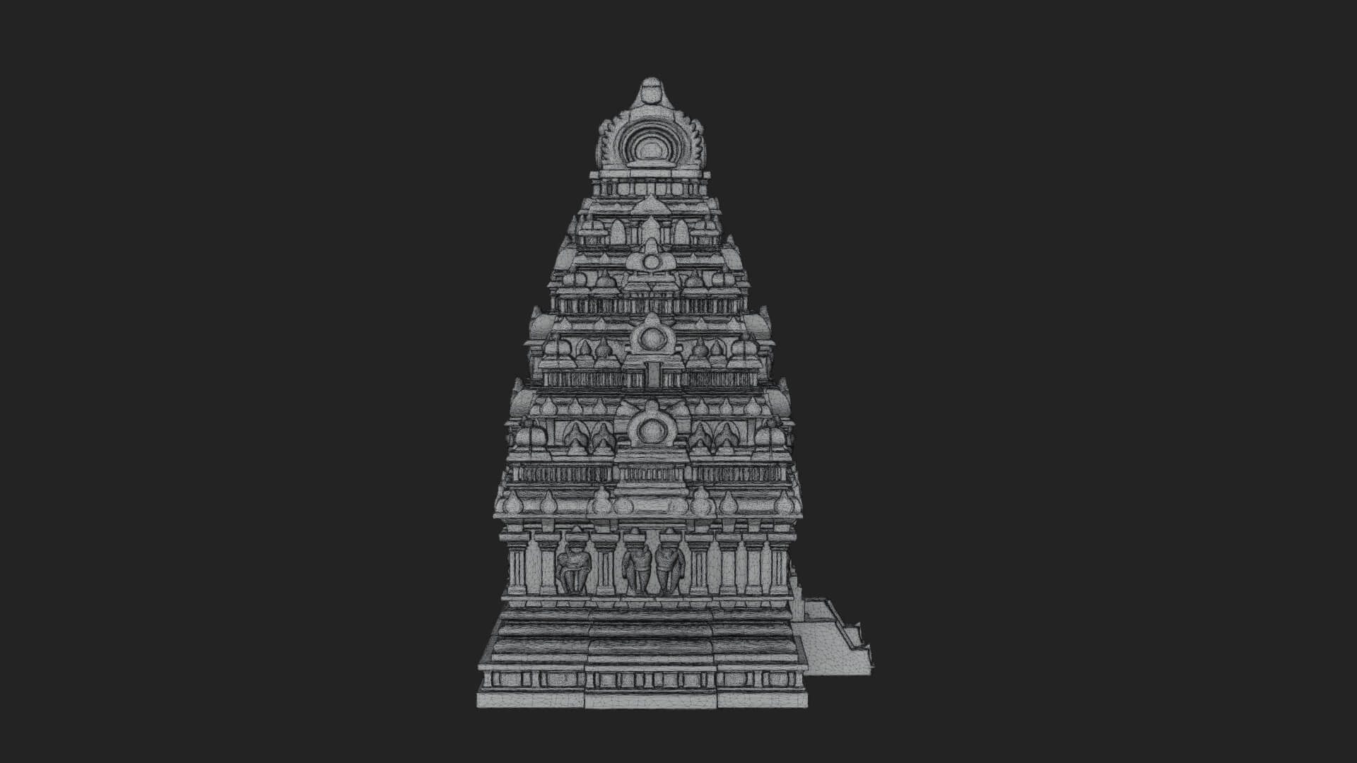 Hindu Shikhara Temple Tower Design 8 3D Print Model 3D Model