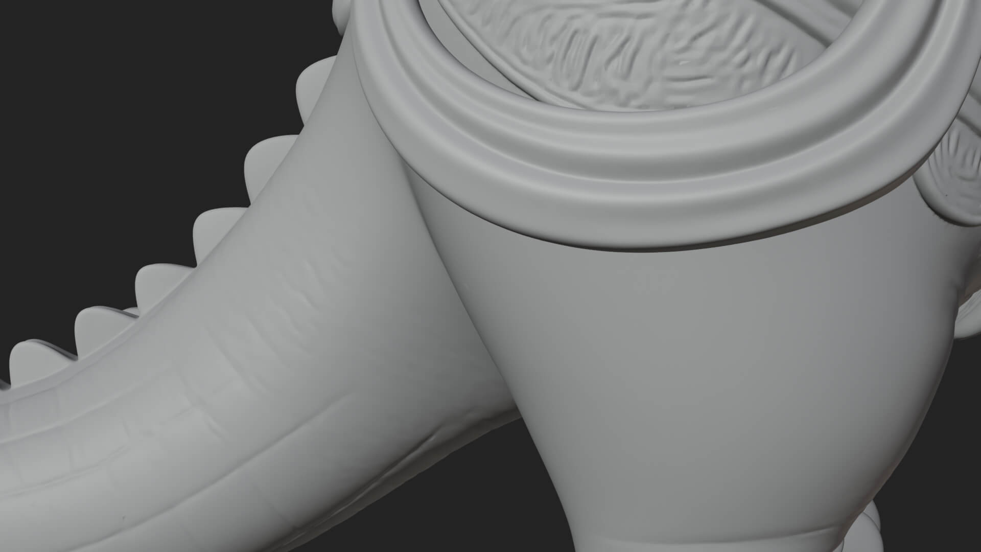 Hippo-Headed Egyptian Goddess Statue Design 1 3D Print 3D Model