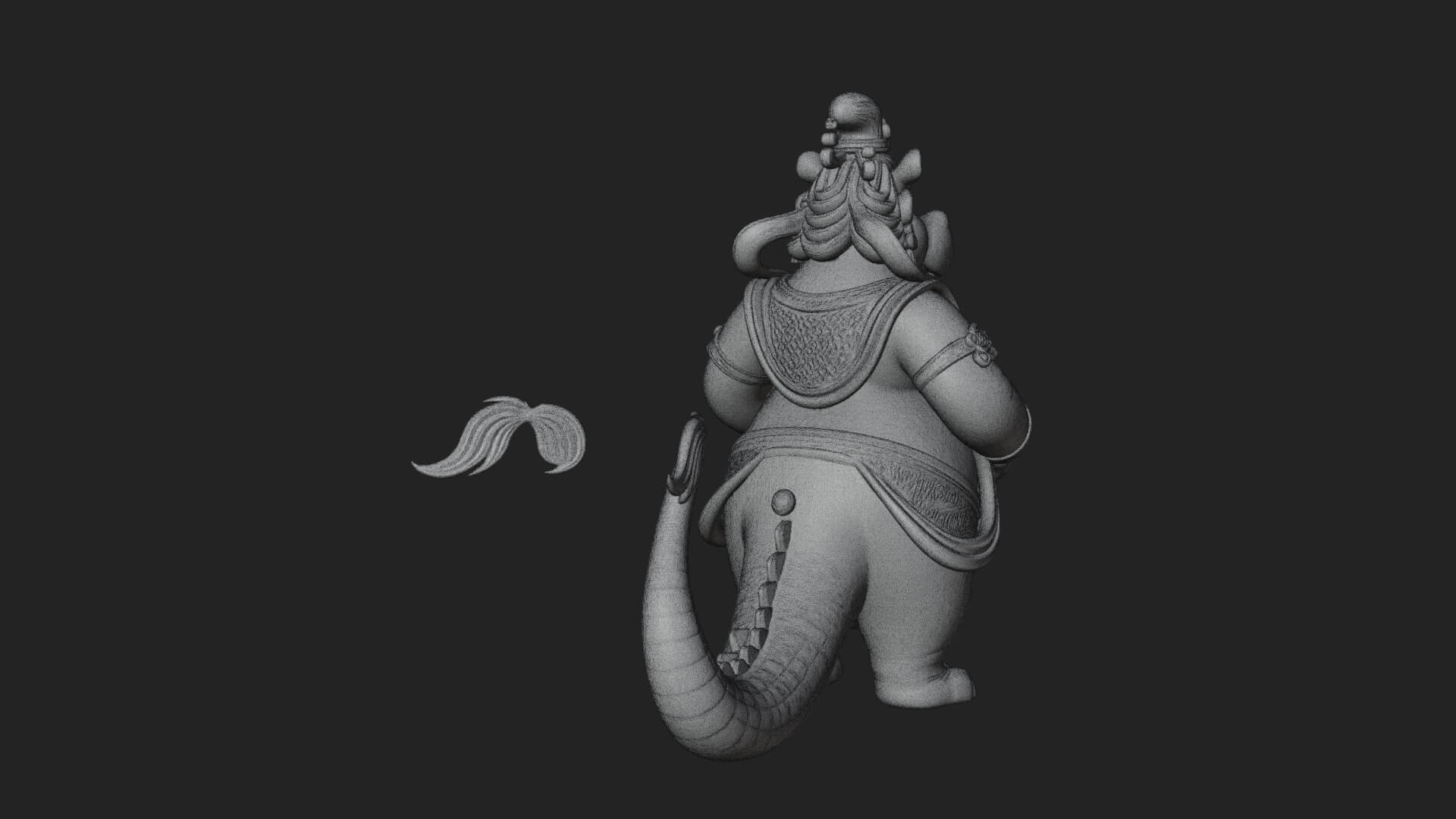 Hippo-Headed Egyptian Goddess Statue Design 1 3D Print 3D Model