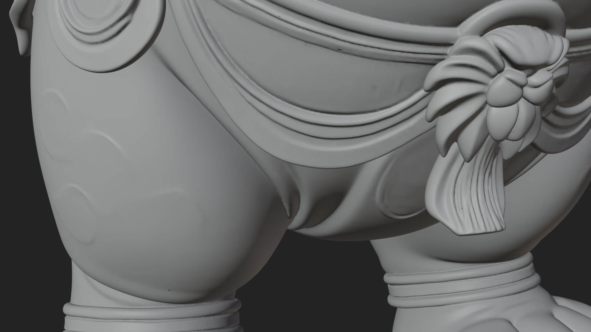 Hippo-Headed Egyptian Goddess Statue Design 2 3D Print 3D Model