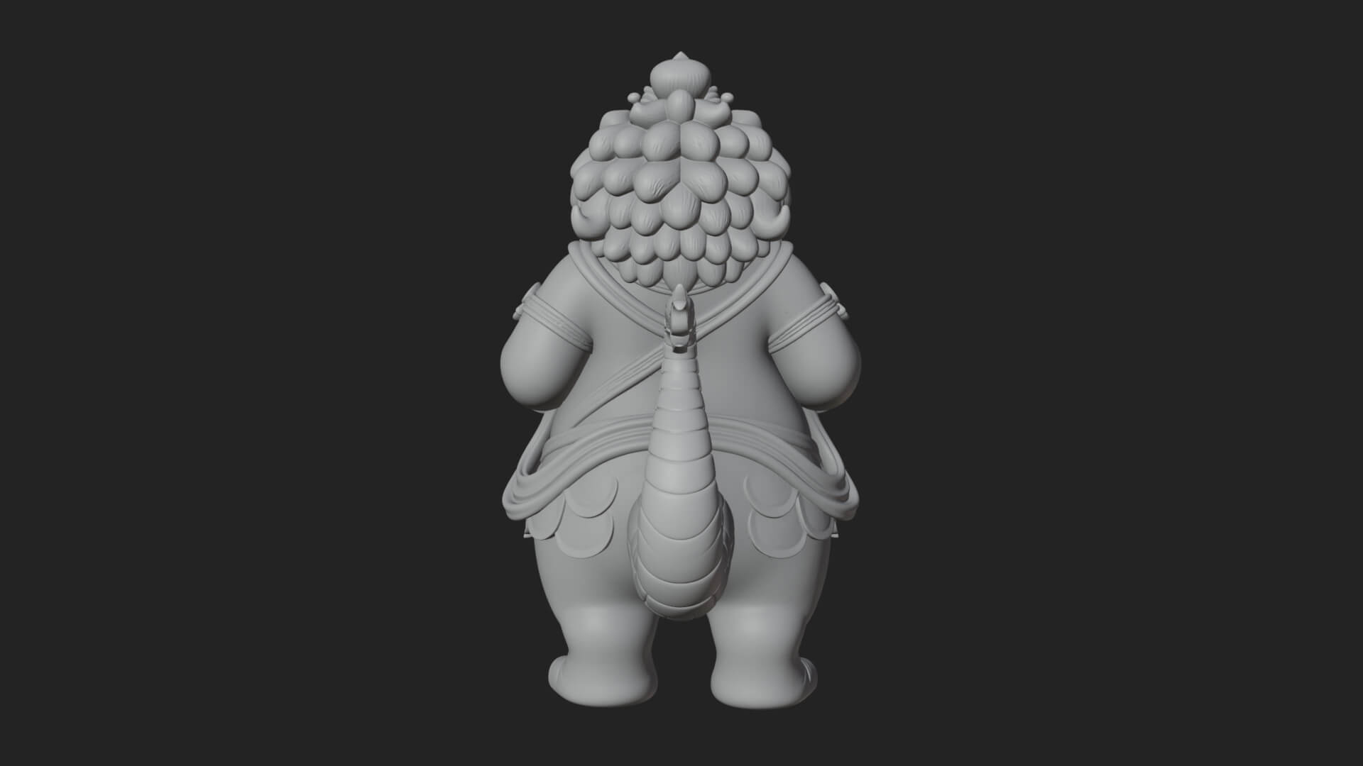 Hippo-Headed Egyptian Goddess Statue Design 3 3D Print 3D Model