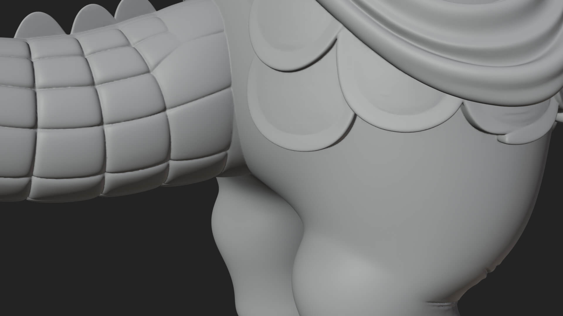 Hippo-Headed Egyptian Goddess Statue Design 3 3D Print 3D Model