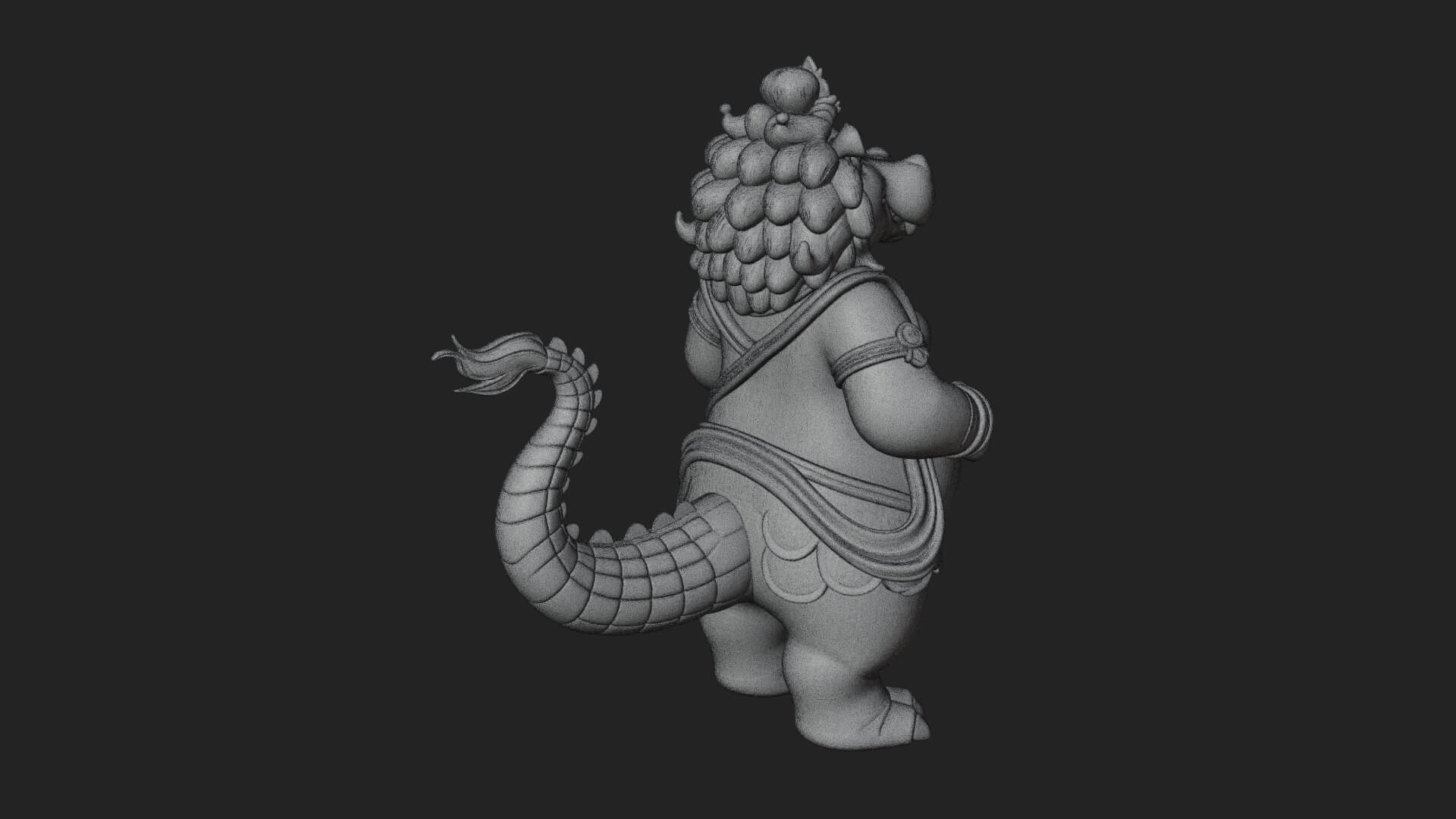 Hippo-Headed Egyptian Goddess Statue Design 3 3D Print 3D Model
