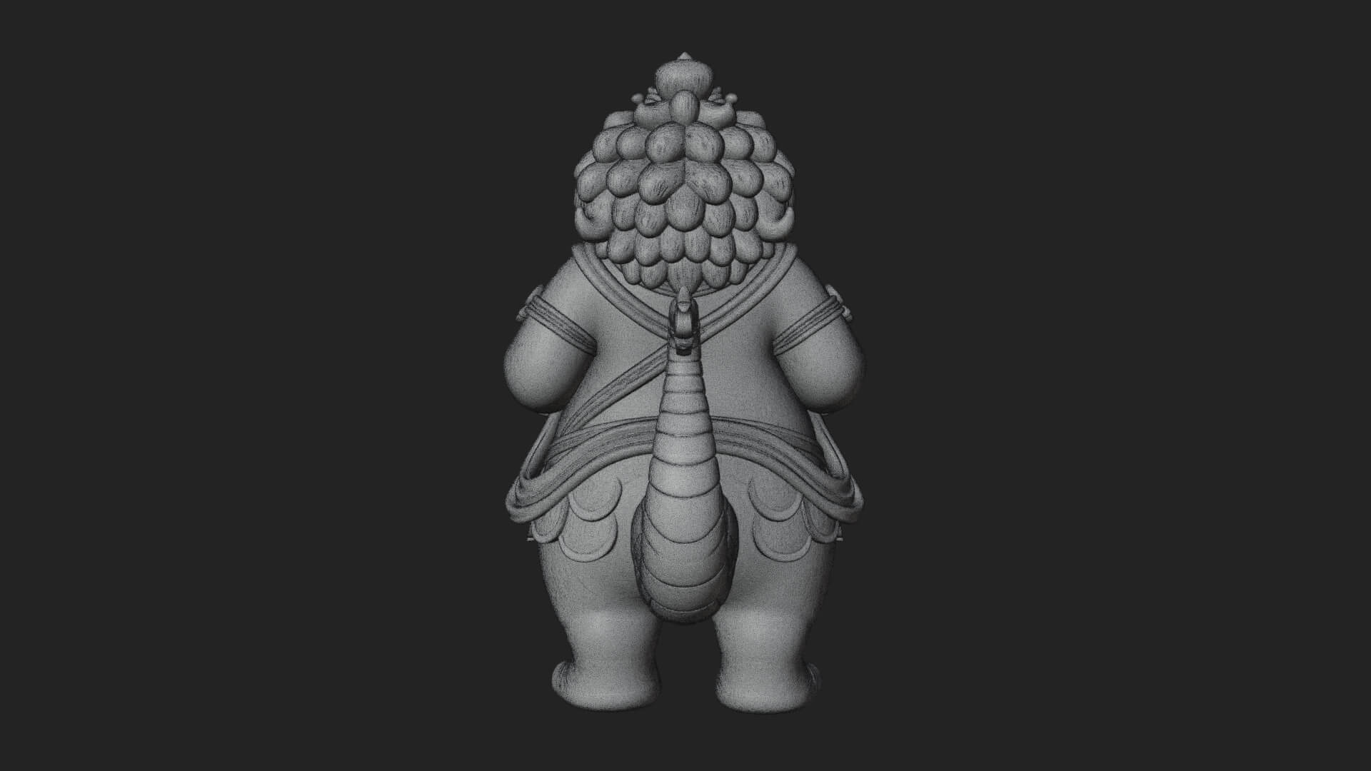 Hippo-Headed Egyptian Goddess Statue Design 3 3D Print 3D Model