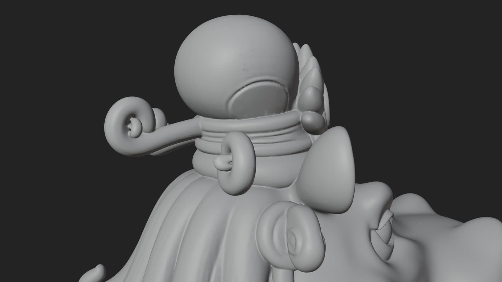 Hippo-Headed Egyptian Goddess Statue Design 4 3D Print 3D Model