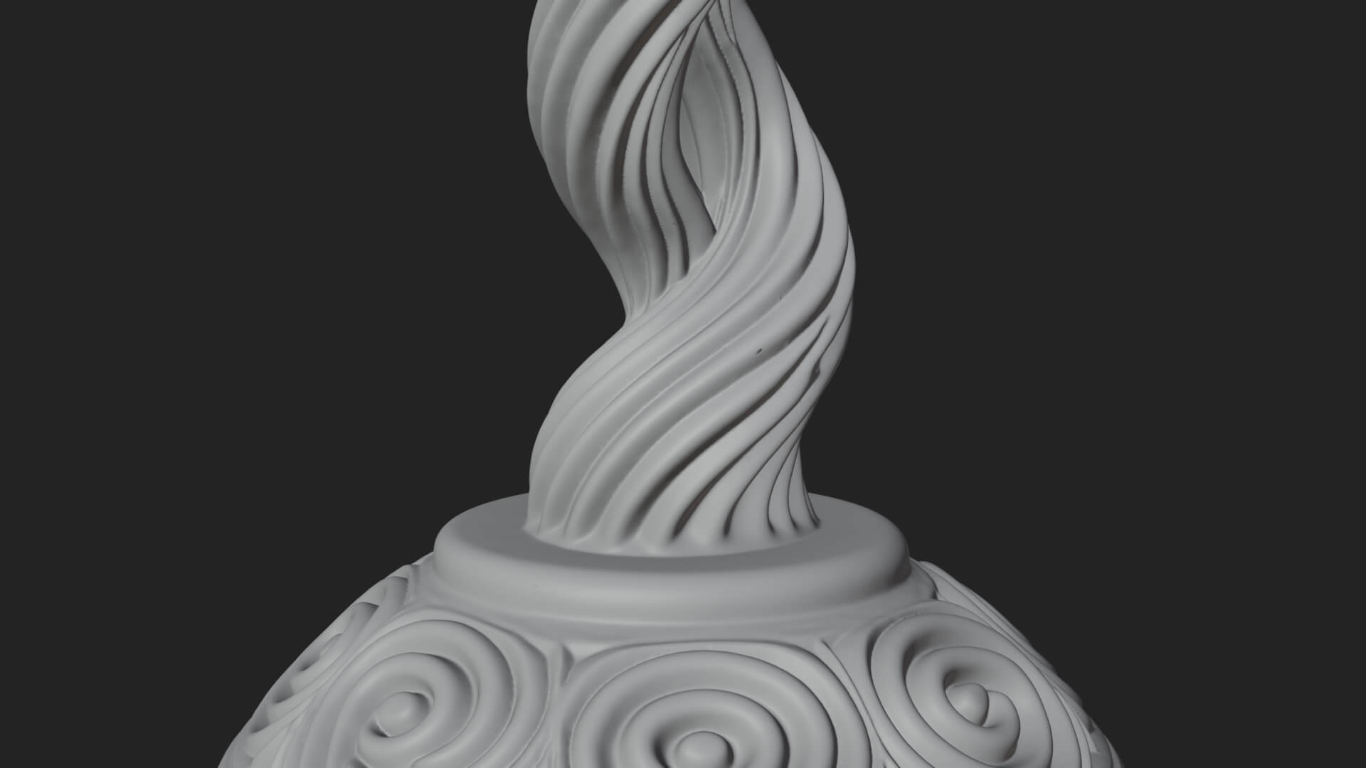 Holly Candle Candelabra Model Design 2 3D Print Model 3D Model