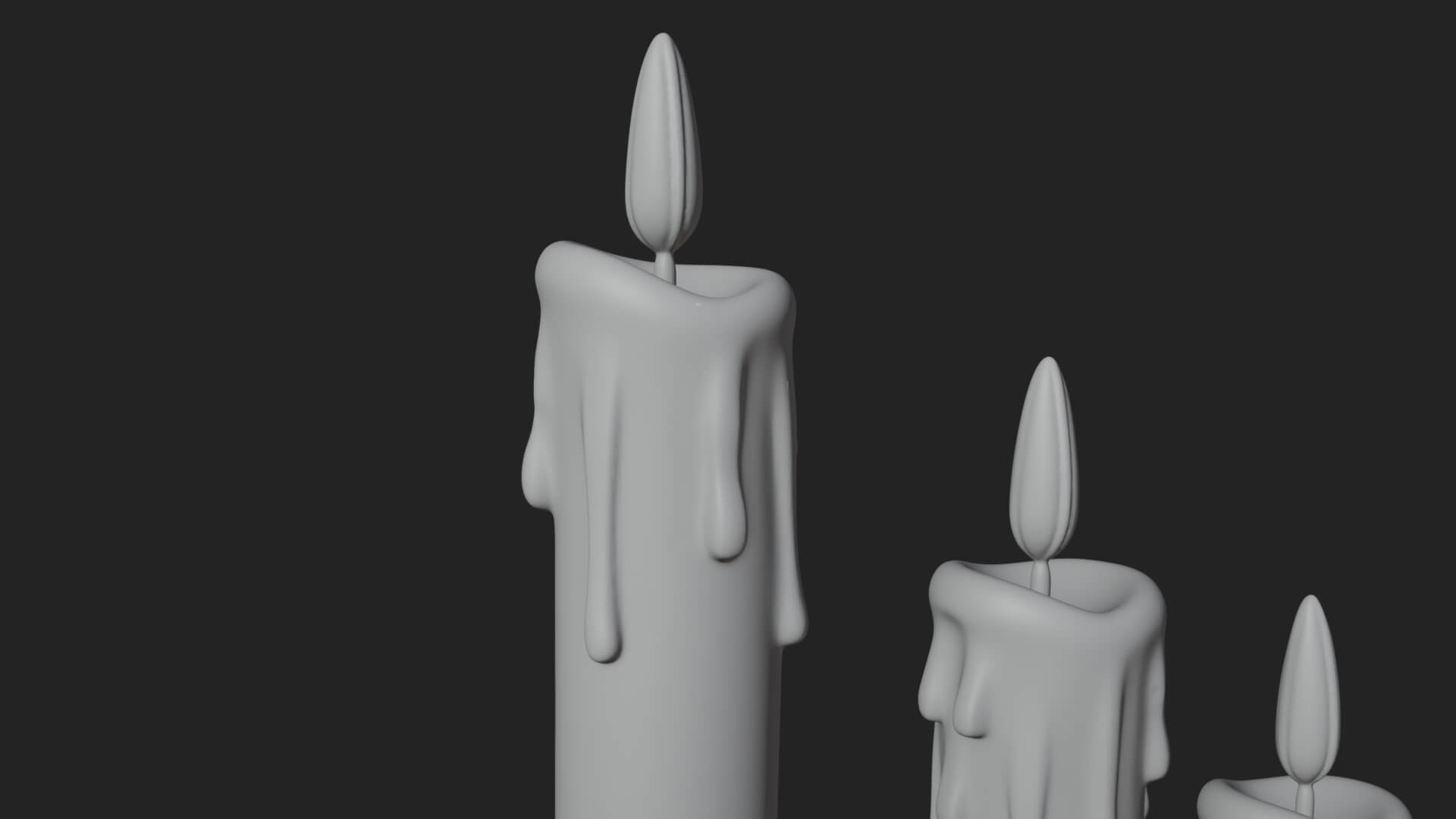 Holly Candle Candelabra Model Design 3 3D Print Model 3D Model