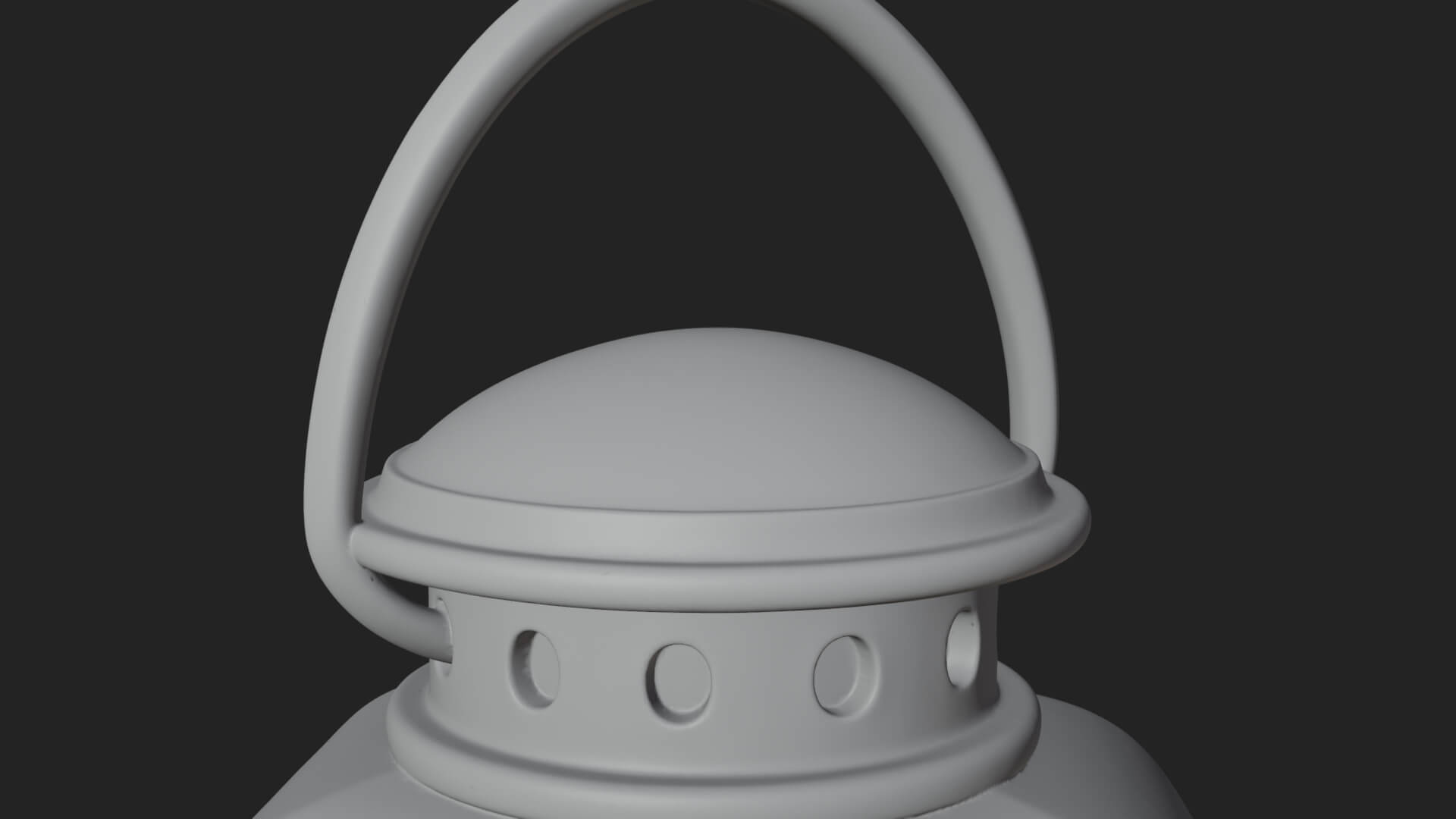 Holly Christmas Lantern Model Design 1 3D Print Model 3D Model