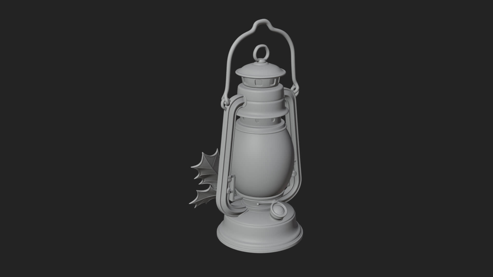 Holly Christmas Lantern Model Design 2 3D Print Model 3D Model