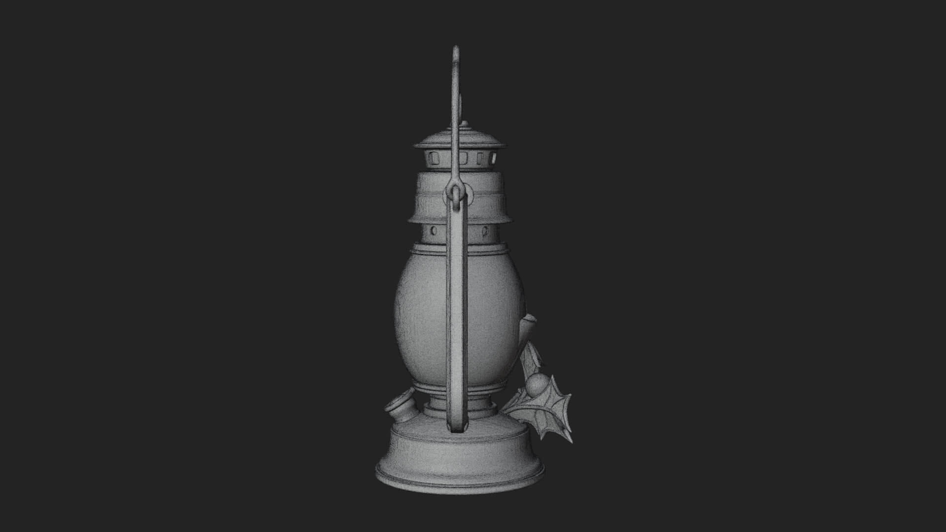 Holly Christmas Lantern Model Design 2 3D Print Model 3D Model