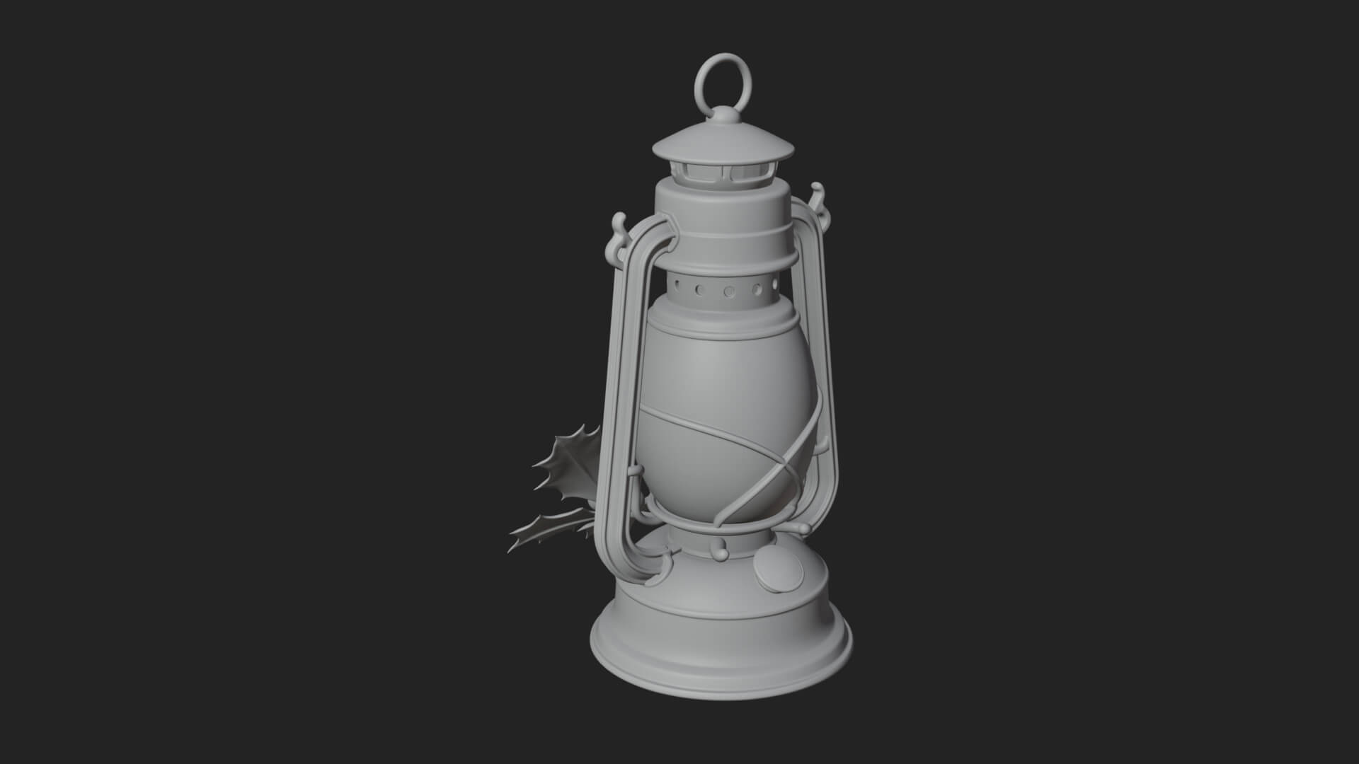 Holly Christmas Lantern Model Design 3 3D Print Model 3D Model