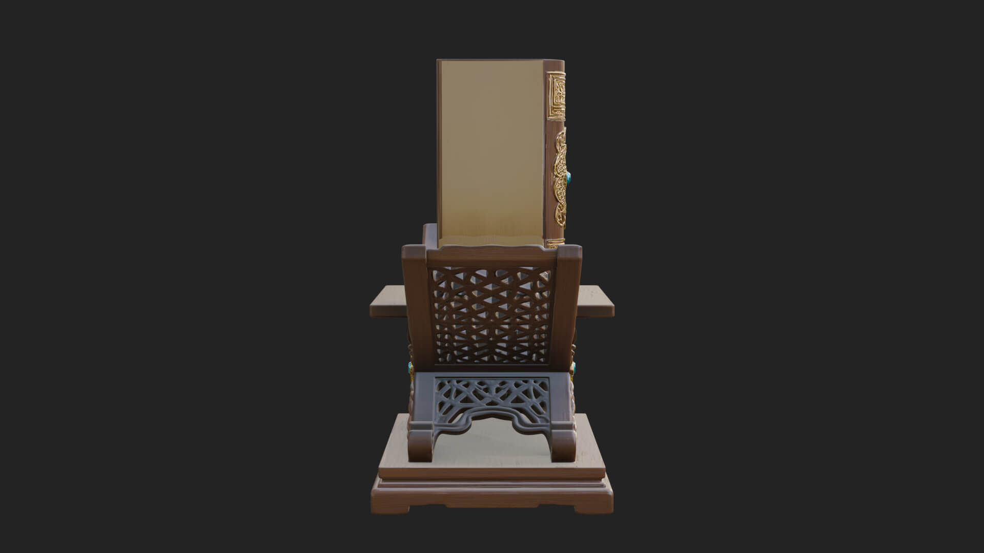 Holy Book Rehal Stand Model Design 1 3D Print Model 3D Model