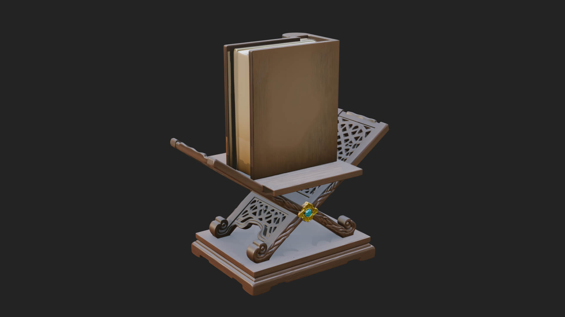 Holy Book Rehal Stand Model Design 1 3D Print Model 3D Model