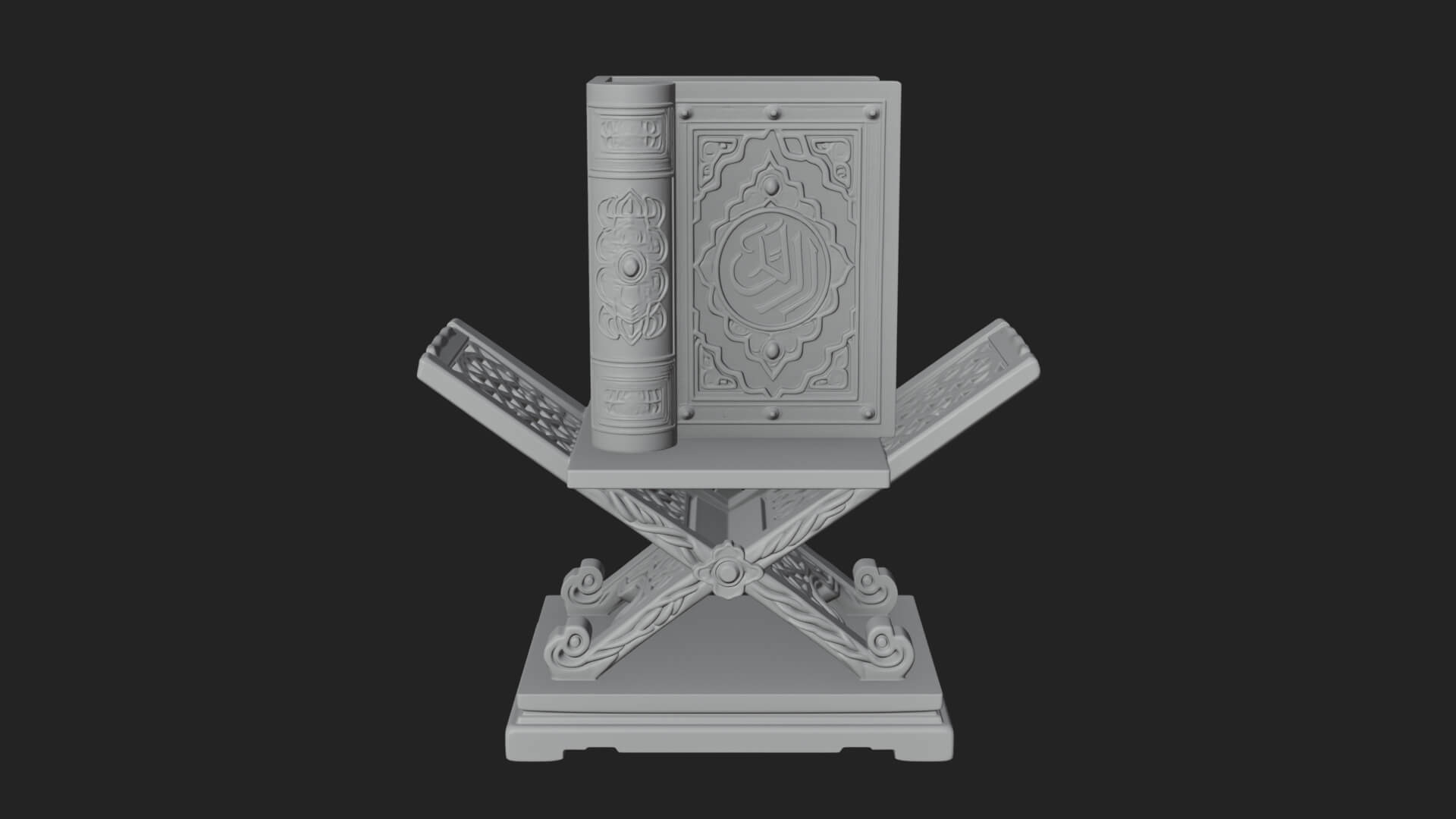 Holy Book Rehal Stand Model Design 1 3D Print Model 3D Model
