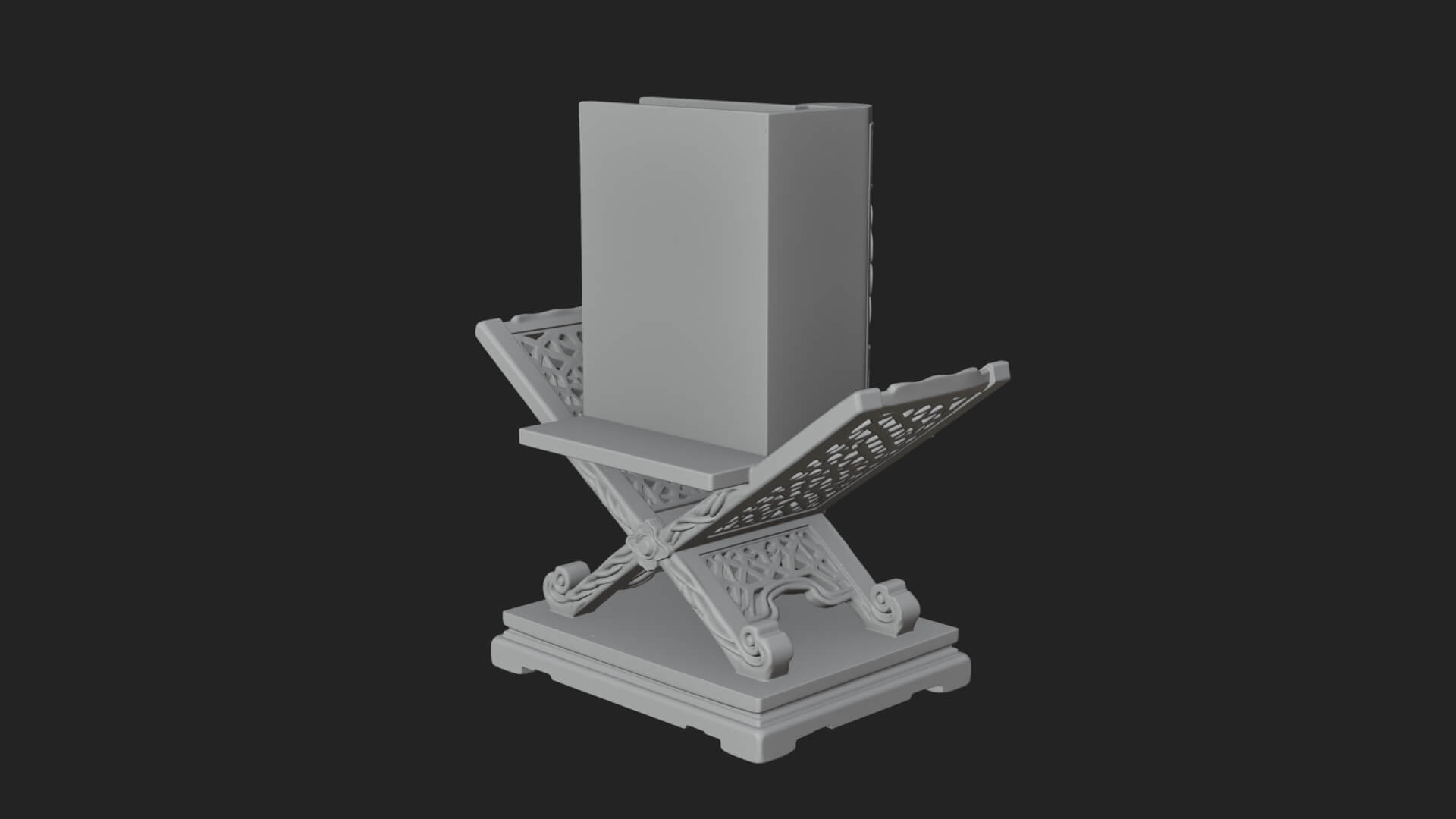 Holy Book Rehal Stand Model Design 1 3D Print Model 3D Model