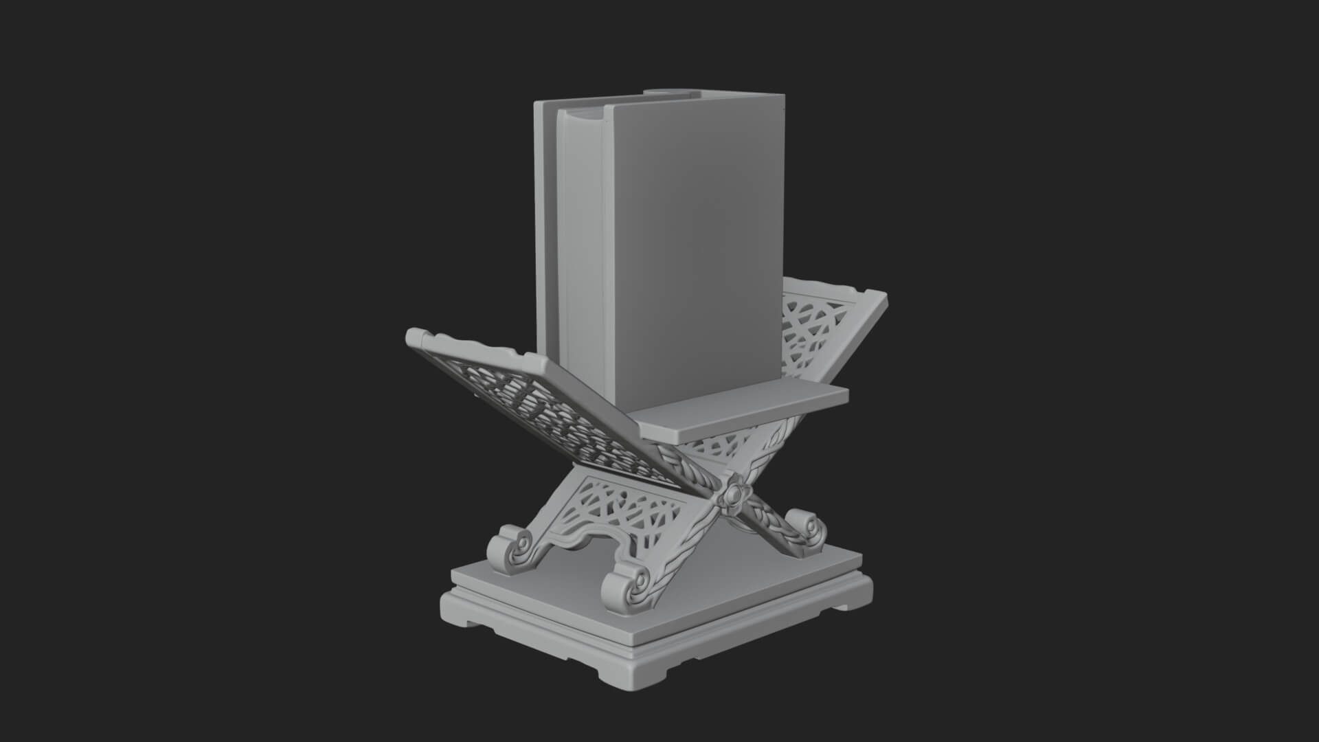 Holy Book Rehal Stand Model Design 1 3D Print Model 3D Model