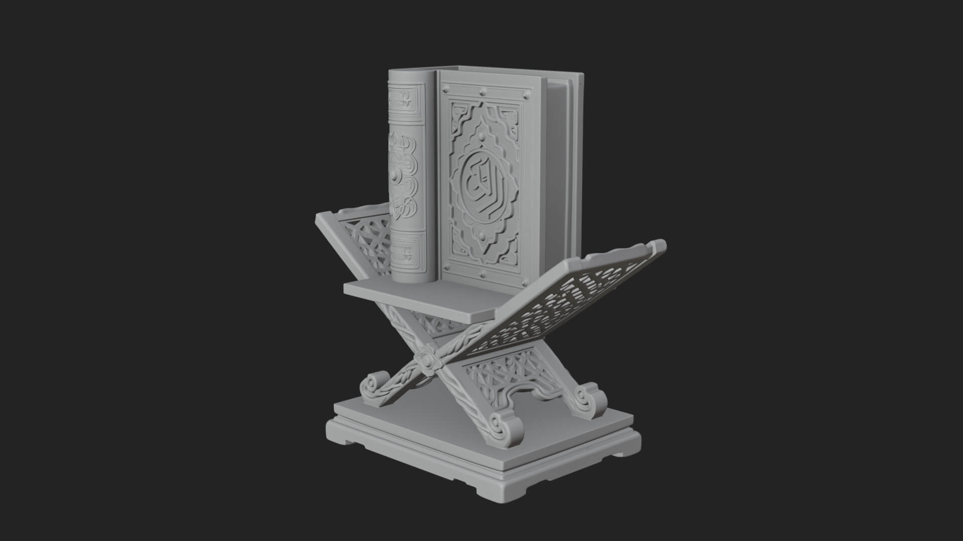 Holy Book Rehal Stand Model Design 1 3D Print Model 3D Model