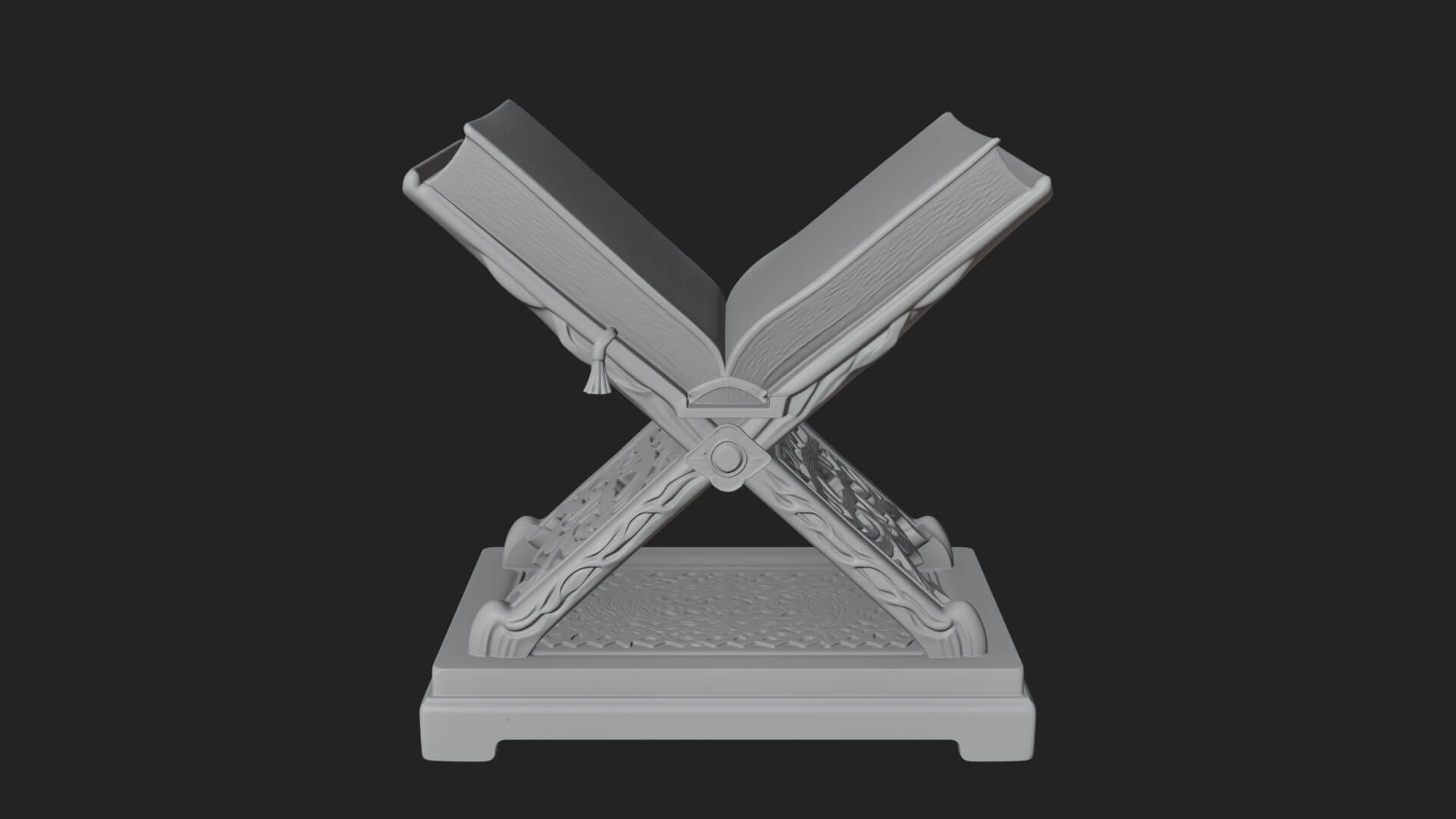 Holy Book Rehal Stand Model Design 2 3D Print Model 3D Model