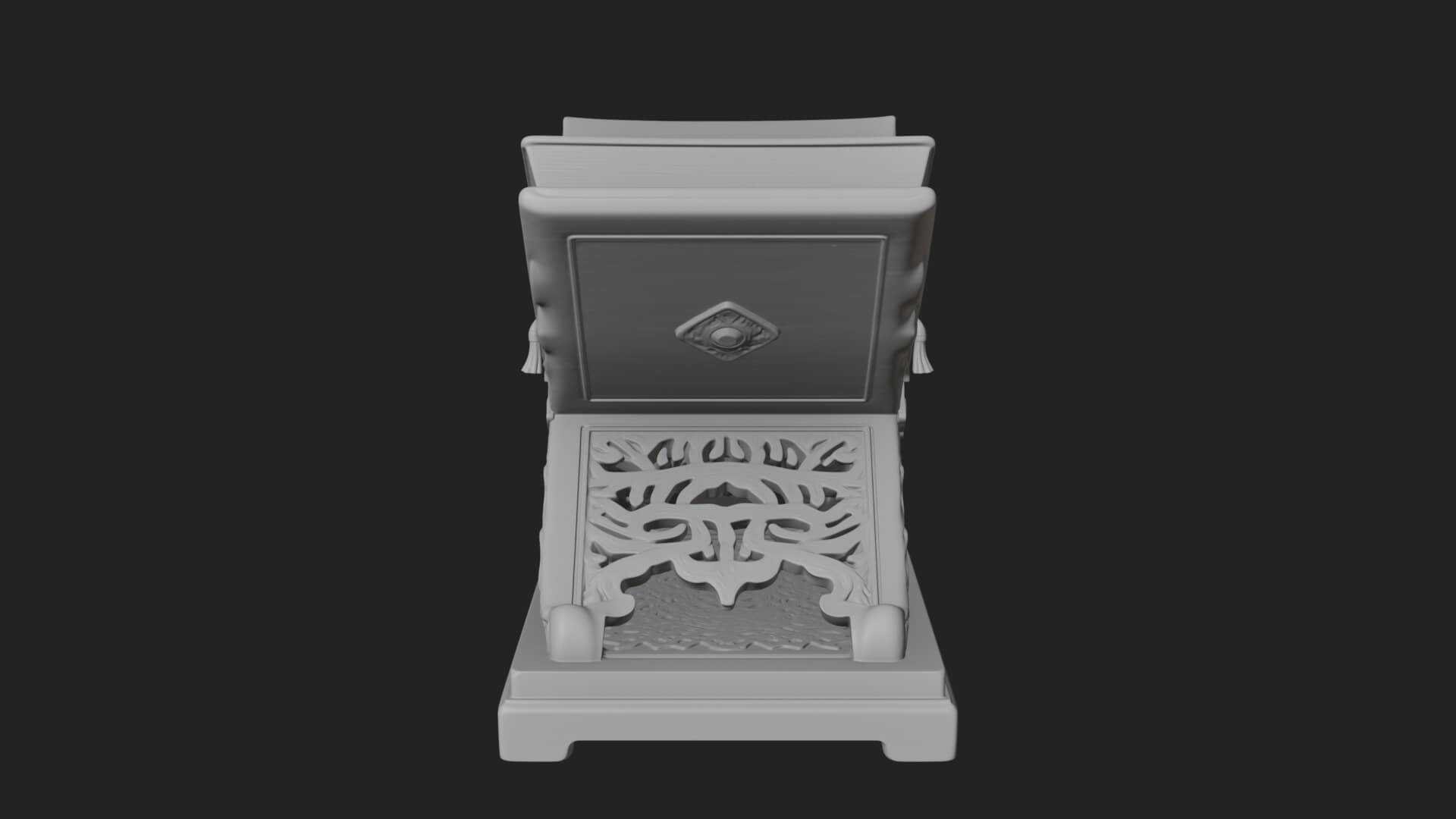 Holy Book Rehal Stand Model Design 2 3D Print Model 3D Model