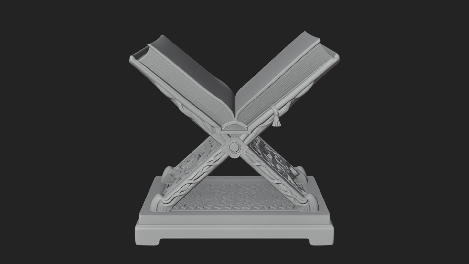 Holy Book Rehal Stand Model Design 2 3D Print Model 3D Model