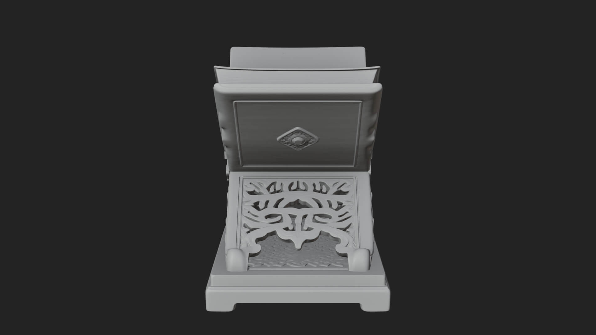 Holy Book Rehal Stand Model Design 2 3D Print Model 3D Model