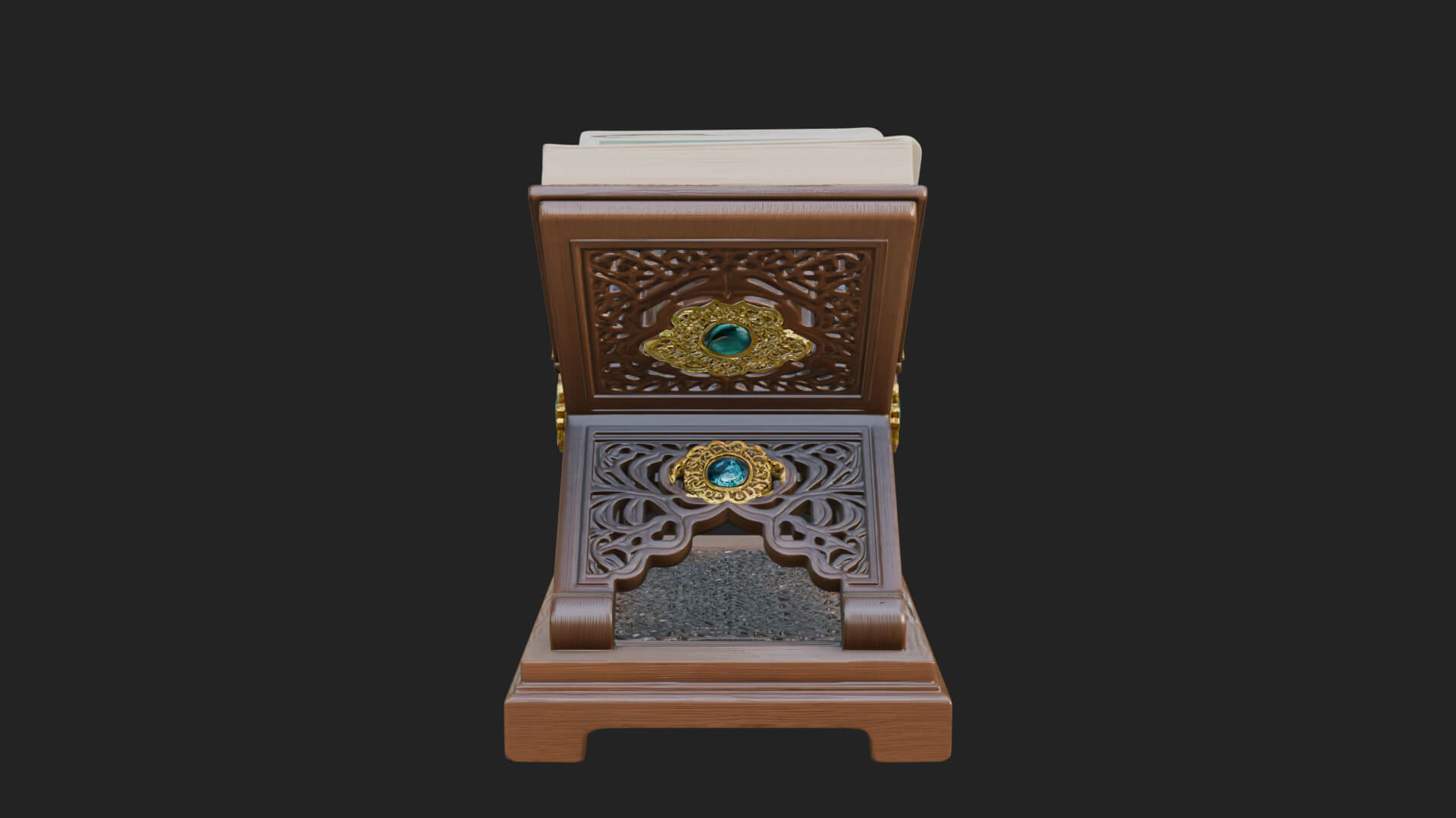 Holy Book Rehal Stand Model Design 3 3D Print Model 3D Model