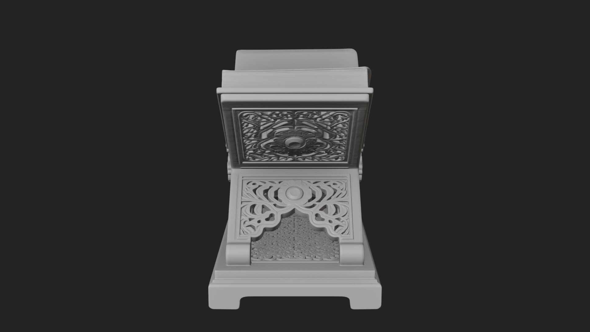 Holy Book Rehal Stand Model Design 3 3D Print Model 3D Model