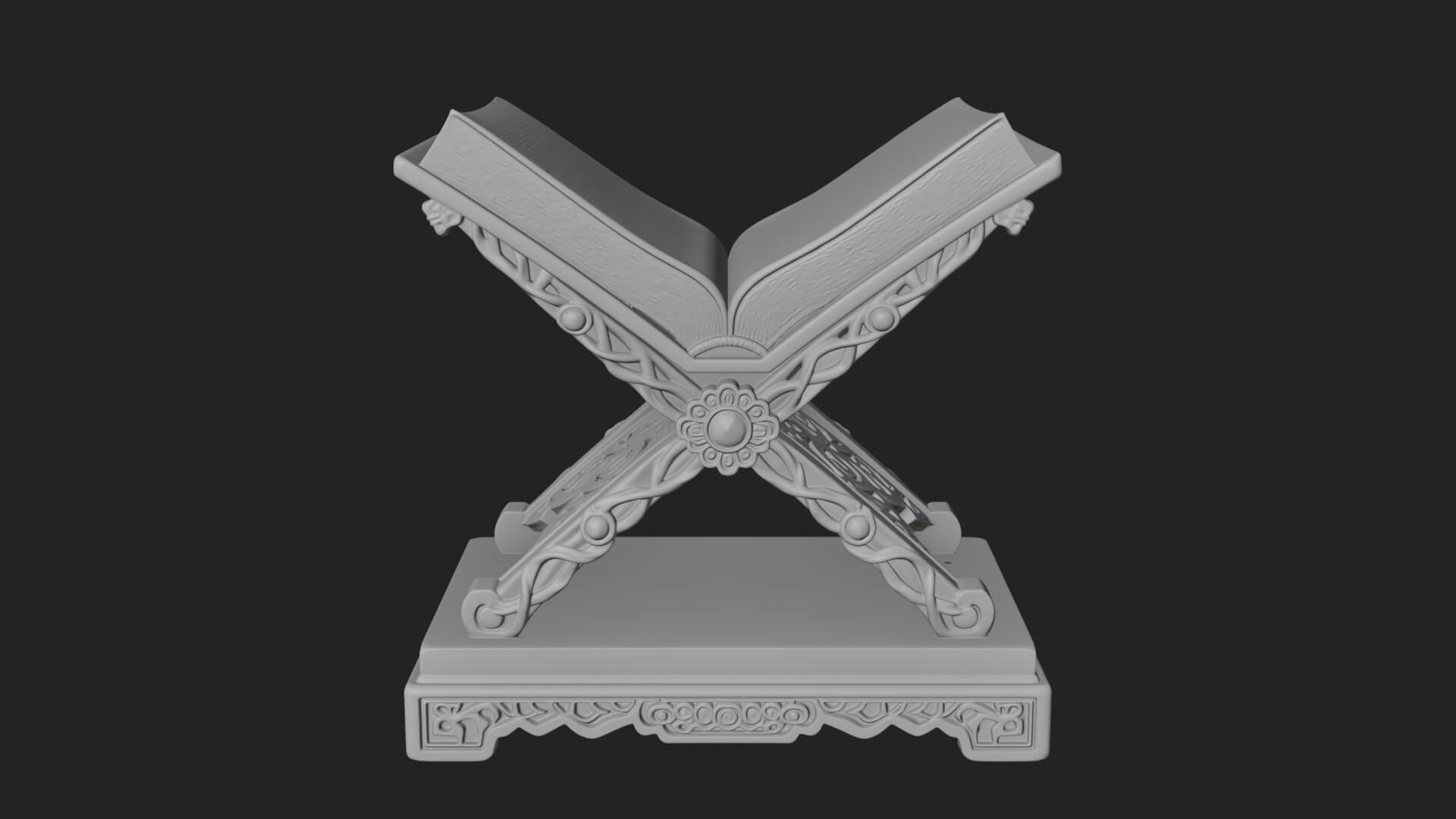 Holy Book Rehal Stand Model Design 4 3D Print Model 3D Model