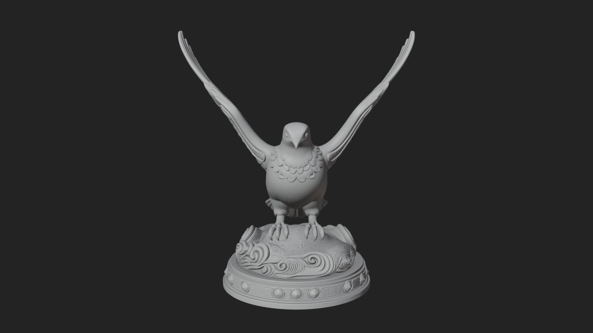 Holy Spirit Dove Statue Design 1 3D Print Model 3D Model