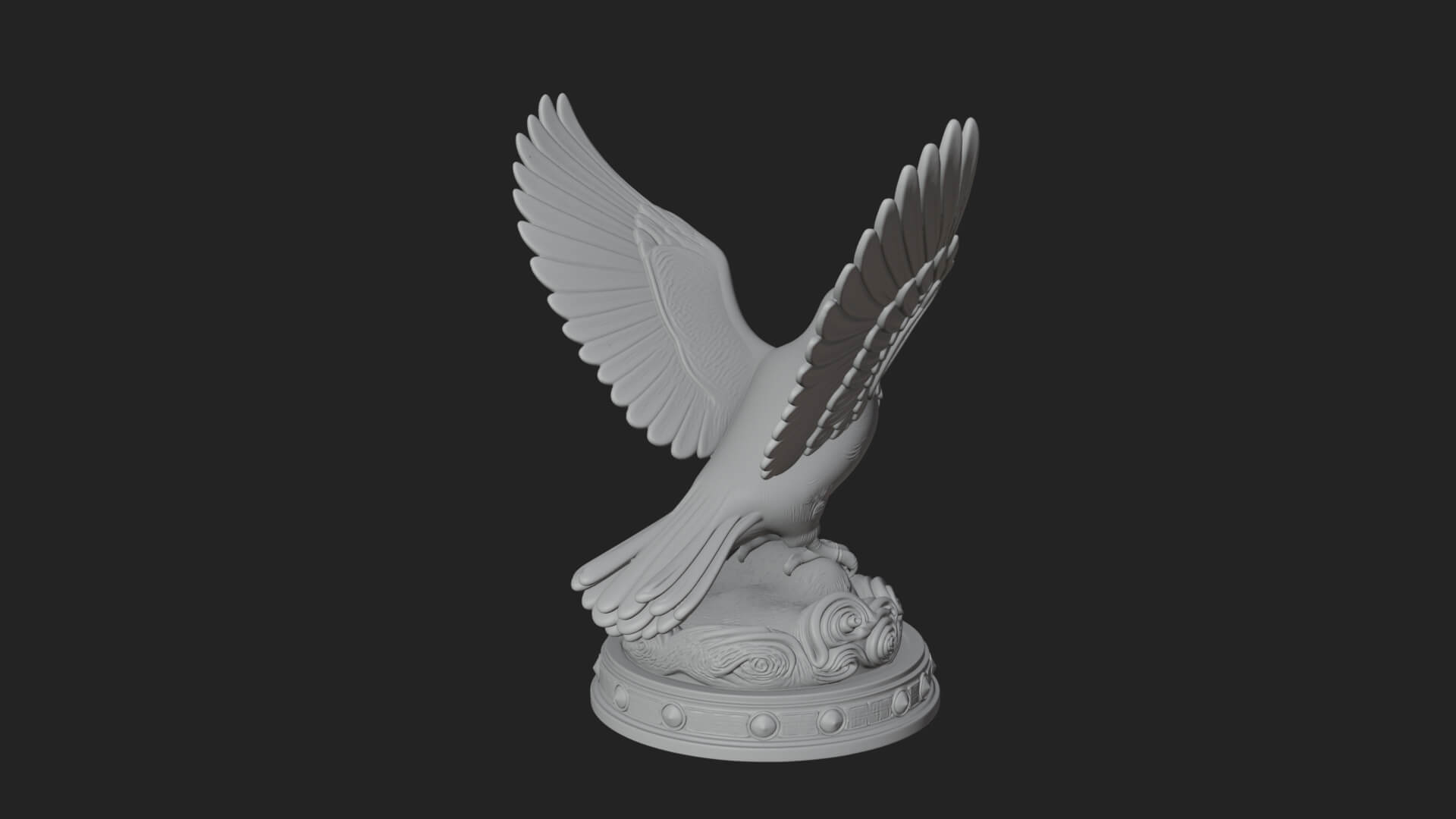 Holy Spirit Dove Statue Design 1 3D Print Model 3D Model