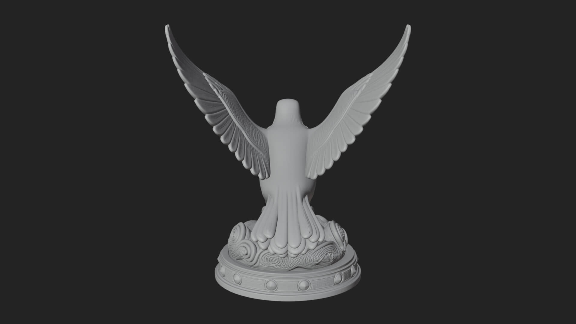 Holy Spirit Dove Statue Design 1 3D Print Model 3D Model