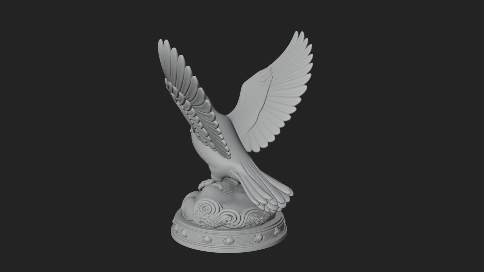 Holy Spirit Dove Statue Design 1 3D Print Model 3D Model